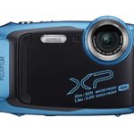 Fujifilm FinePix XP140 Waterproof Digital Camera (Sky Blue) Accessory Bundle with 64GB SD Card + Small Camera Case + Extra Battery + Battery Charger + Floating Strap + More