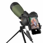 Gosky Updated 20-60×80 Spotting Scope with Tripod and Carrying Bag and Smartphone Adapter – BAK4 Angled Telescope – Waterproof Scope for Target Shooting Hunting Bird Watching Wildlife Scenery