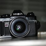 Minolta X-570 SLR Camera With A 50mm f/1.7 Lens