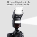 PHOTOOLEX M500 Flash Speedlite for Canon Nikon Sony Panasonic Olympus Fujifilm Pentax Sigma Minolta Leica and Other SLR Digital SLR Film SLR Cameras and Digital Cameras with Single-Contact Hot Shoe