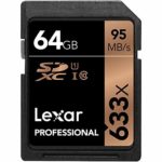 Lexar LSD64GCB1NL633 Professional 633x 64GB USH-1 Class 10 SDXC Memory Card (3-Pack)