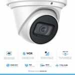 Amcrest UltraHD 4K (8MP) Outdoor Security IP Turret PoE Camera, 3840×2160, 98ft NightVision, 2.8mm Lens, IP67 Weatherproof, MicroSD Recording (256GB), White