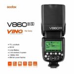 Godox V860II-S High-Speed Sync GN60 1/8000 2.4G TTL Li-on Battery Camera Flash Speedlite Compatible for Sony Camera+LETWING Cloth+Softbox+Color Filter
