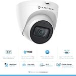 Amcrest 5MP UltraHD Outdoor Security IP Turret PoE Camera with Mic/Audio, 5-Megapixel, 98ft NightVision, 2.8mm Lens, IP67 Weatherproof, MicroSD Recording (256GB), White (IP5M-T1179EW-28MM)
