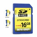Micro Center 16GB Class 10 SDHC Flash Memory Card SD Card (2 Pack)