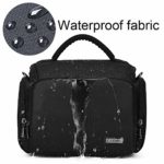 CADeN Camera Shoulder Crossbody Bag Case Compatible for Nikon, Canon, Sony SLR/DSLR Mirrorless Cameras and Lenses Waterproof Black Large