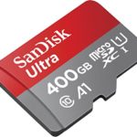 SanDisk 400GB Ultra microSDXC UHS-I Memory Card with Adapter – 120MB/s, C10, U1, Full HD, A1, Micro SD Card – SDSQUA4-400G-GN6MA