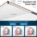 Switti LED Video Light with 2.4G Remote Control, Dimmable Bi- Color 3000K-8000K Photography Lighting, 15.4 Inch Ultra-Thin Panel Light for YouTube TikTok Game Live Stream Video Conference