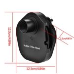 1.25inch Eyepiece 5 Position Manual Filter Wheel T2 Mount Camera Adapter for Telescopes Ideal for Astrophotography Using Single-Lens Reflex Cameras and CCD Cameras