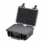 Monoprice Weatherproof/Shockproof Hard Case – Black IP67 Level dust and Water Protection up to 1 Meter Depth with Customizable Foam, 12″ x 10″ x 6″