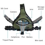 CADeN Camera Bag Sling Backpack Camera Case Waterproof with Rain Cover Tripod Holder, Compatible for DSLR/SLR Mirrorless Cameras (Canon Nikon Sony Pentax) and Accessories Green