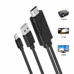 HDMI Cable for Phone 1080P USB Lighting to HDMI Digital Adapter HDTV Connector Mirror Mobile Phone Screen to TV/Projector/Monitor Compatible with Phone Series XS/MAX/XR/X/8/Pad and More Devices