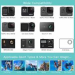 SmilePowo 51-in-1 Action Camera Accessories Kit for GoPro Hero 9 8 Max 7 6 5 4 3 3+ 2 1 Black GoPro 2018 Session Fusion Silver White Insta360 DJI AKASO APEMAN YI Campark XIAOMI Action Camera