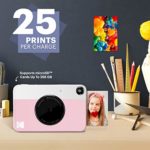 KODAK Printomatic Digital Instant Print Camera – Full Color Prints On ZINK 2×3″ Sticky-Backed Photo Paper (Pink) Print Memories Instantly