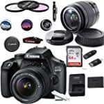 EOS 4000D Digital Camera with EF-S 18-55MM F/3.5-5.6 III Lens + Basic Accessories Bundle (International Version)