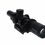 TRUGLO TRU-Brite 30 Series 1-6 X 24mm Dual-Color Illuminated-Reticle Rifle Scope with Mount, Matte Black, 1-6 x 24mm/40mm/30mm (TG8516TL)