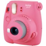 Fujifilm Instax Mini 9 Instant Camera w/Fujifilm Instax Mini 9 Instant Films (20 Pack) + A14 Pc Deluxe Bundle for Fujifilm Instax Mini 9 Camera (Flamingo pink)
