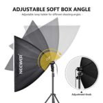 Neewer 700W Professional Photography 24×24 inches/60×60 Centimeters Softbox with E27 Socket Light Lighting Kit