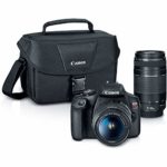 Canon EOS Rebel T7 DSLR Camera with 18-55mm and 75-300mm Lenses + 32GB + Essential Photo Bundle