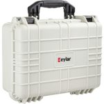 Eylar Standard 16″ Gear, Equipment, Hard Camera Case Waterproof with Foam TSA Standards (White)