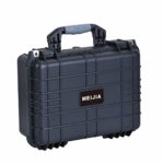 MEIJIA Portable All Weather Waterproof Camera Case with Foam,Fit Use of Drones,Camera,Equipments,Pistols,Elegant Black,15.98×12.99×6.85inches