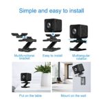 Koqit 1080P 2.0MP Panoramic Surveillance Camera VR Mini IP Hidden WiFi Camera Home Security Camera Baby Monitor 500mAh Battery 4mm Fisheye Len H.265