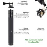 Extendable Aluminum Selfie Stick Monopod for Action Camera, EaxanPic Handheld Telescoping Monopod Hand Grip for GoPro Max/9/8/7/6/5/4/3+,DJI OSMO,Insta 360 One R (Hand Grip – Simple Version)