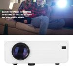 4in Mini Projector, Portable Full HD WiFi LED Projector, 1280 x 720P Household Projector for Tablets Mobile Phones Video Projector Outdoor Movie Projector for Courtyard/Travel/Camping(US)