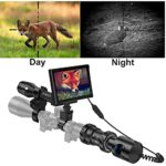 BESTSIGHT DIY Digital Night Vision Scope for Rifle Hunting with Camera and 5″ Portable Display Screen