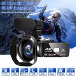 4K Camcorder Digital Camera Video Camera WiFi Vlogging Camera Camcorders with Microphone 30FPS 3″ HD Touch Screen Vlog Camera for YouTube with IR Night Vision and Remote Control