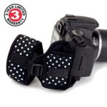 USA GEAR Professional Camera Grip Hand Strap with Polka Dot Neoprene Design and Metal Plate – Compatible with Canon , Fujifilm , Nikon , Sony and more DSLR , Mirrorless , Point & Shoot Cameras