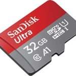 SanDisk 32GB Ultra microSDHC UHS-I Memory Card with Adapter – 98MB/s, C10, U1, Full HD, A1, Micro SD Card – SDSQUAR-032G-GN6MA