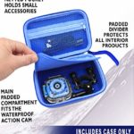 CASEMATIX Camera Travel Case Compatible with PROGRACE, Ourlife, Dragon Touch and More Waterproof Toy Camera Video Recorders – Case for Toy Action Camera and Accessories