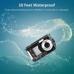 Underwater Cameras Waterproof Camera 30 MP Full HD 1080P Video Recorder 16X Digital Zoom 10 FT Waterproof Digital Camera Underwater Camera for Snorkeling… (812BK)