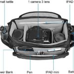CADeN Camera Bag Case Shoulder Messenger Bag with Tripod Holder Compatible for Nikon, Canon, Sony, DSLR SLR Mirrorless Cameras?Waterproof Black