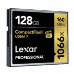 Lexar Professional 1066x 128GB CompactFlash Card, Up to 160MB/s Read, for Professional Photographer, Videographer, Enthusiast (LCF128CRBNA1066)