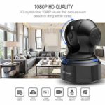 TETHYS Wireless Security Camera 1080P Indoor [Work with Alexa] Pan/Tilt WiFi Smart IP Camera Dome Surveillance System w/Night Vision,Motion Detection,2-Way Audio,Cloud for Home,Business, Baby Monitor