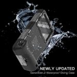 (2nd Gen) Universal Phone Waterproof Case for Most of Samsung Galaxy and iPhone Series, 50ft Underwater Photography Waterproof Housing, Diving Case for Swimming Snorkeling Photo Video (All Black)