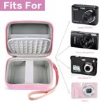 Camera Case Compatible with Lecran/ AbergBest/ Aufoya/ Besungo/ NEZINI/ Sevenat/ Zostuic/ IEBRT Digital Camera FHD 1080P 36.0 MP Vlogging Camera. Carrying Storage Holder for USB Cable (Box Only) -Pink