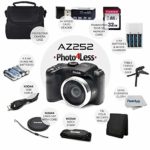 Kodak PIXPRO AZ252 Astro Zoom 16MP Digital Camera (Black) + Point & Shoot Camera Case + Transcend 32GB SD Memory Card + Rechargeable Batteries & Charger + USB Card Reader + Table Tripod + Accessories