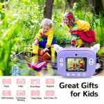 Instant Print Camera for Kids, Girls Boys Zero Ink Print Photo Selfie Video Digital Camera with Paper Film, 3-12 Years Old Children Mini Learning Toy Camera Gifts for Birthday Holiday Travel