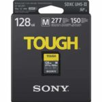 Sony TOUGH-M series SDXC UHS-II Card 128GB, V60, CL10, U3, Max R277MB/S, W150MB/S (SF-M128T/T1)