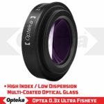 Opteka Platinum Series 0.2X Low-Profile HD Ultra Wide Fisheye Lens for Canon, Sony, JVC Video Cameras with 37mm Threads