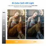 Neewer Led Video Light Panel Lighting Kit, 2-Pack 12.9″ Dimmable Bi-Color Soft Lights with Light Stand, Built-in 8000mAh Battery, 3200K~5600K CRI 97+ 2400Lux for Game/Live Stream/YouTube/Photography