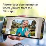 Introducing Blink Video Doorbell | Two-way audio, HD video, motion and chime app alerts and Alexa enabled — wired or wire-free (Black)