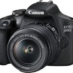 Canon EOS 2000D / Rebel T7 DSLR Camera with EF-S 18-55mm Zoom Lens + 2X SanDisk 32GB Memory Card + Tripod + Case + Wideangle Lenses + Top Knotch Bundle