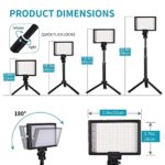 Photograph Lighting 2 Packs 120 LED Light Kits for Shooting Streaming Professional, Studio Lights for Video Recording Videos Camera & Photo YouTube Stream Cameras and Video Panel Equipment Portable