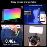 Sutefoto RGB LED Video Light /360 Colors/CRI 96+/5000mAh Rechargeable Battery/On-Camera Lighting Mini Pocket Light for Vlog YouTube Videos, Portable LED Camera Light. (Colorful + RGB Light)