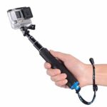 Trehapuva Selfie Stick, 19” Waterproof Extension Hand Grip Adjustable Monopod Pole Compatible with GoPro Hero(2018) Hero 10 9 8 7 6 5 4 3+ 3 Session, AKASO, Xiaomi Yi,SJCAM SJ4000 SJ5000 SJ6000 More