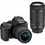 Nikon D5600 24.2MP DSLR Digital Camera with 18-55mm and 70-300mm Lenses (1580) USA Model Deluxe Bundle -Includes- Sandisk 64GB SD Card + Large Camera Bag + Filter Kits + Spare Battery + Telephoto Lens